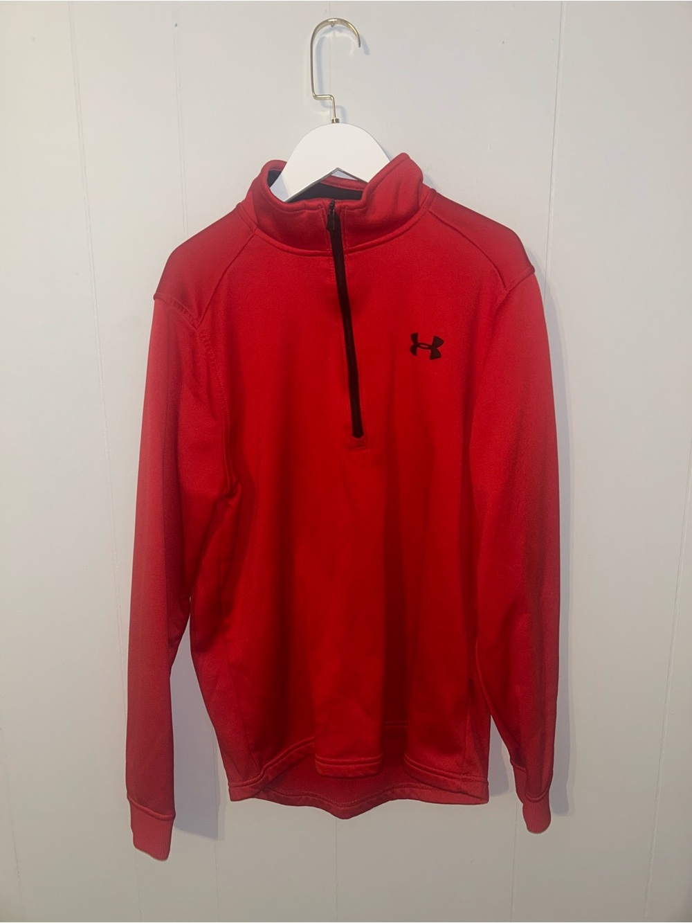 Under Armour Red 1/4 Zip Performance Jacket